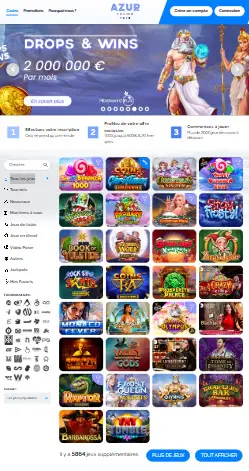 l'application et interface Casino Wolfy